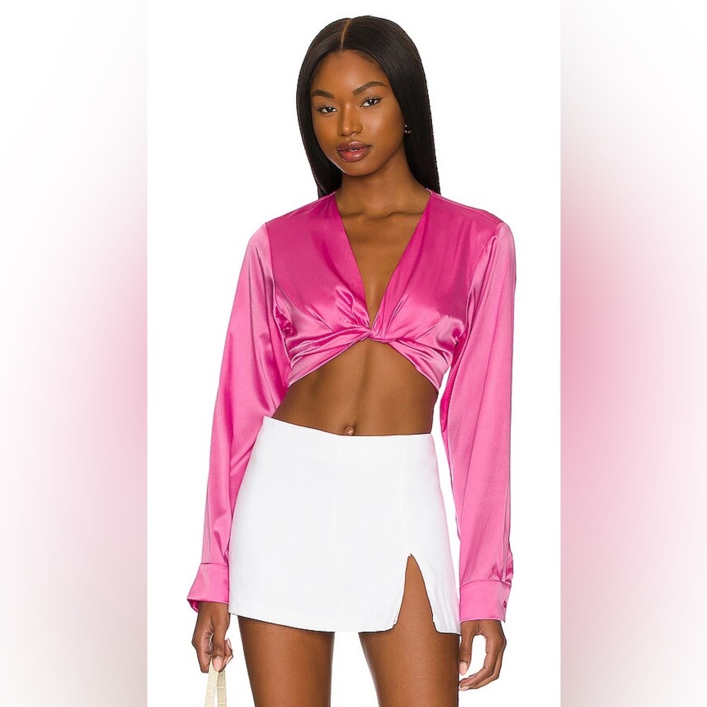 Hansen & Gretel Sofia shirt in Miami pink, size S, NWOT